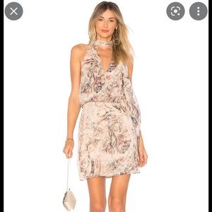 Haute hippie silk halter dress